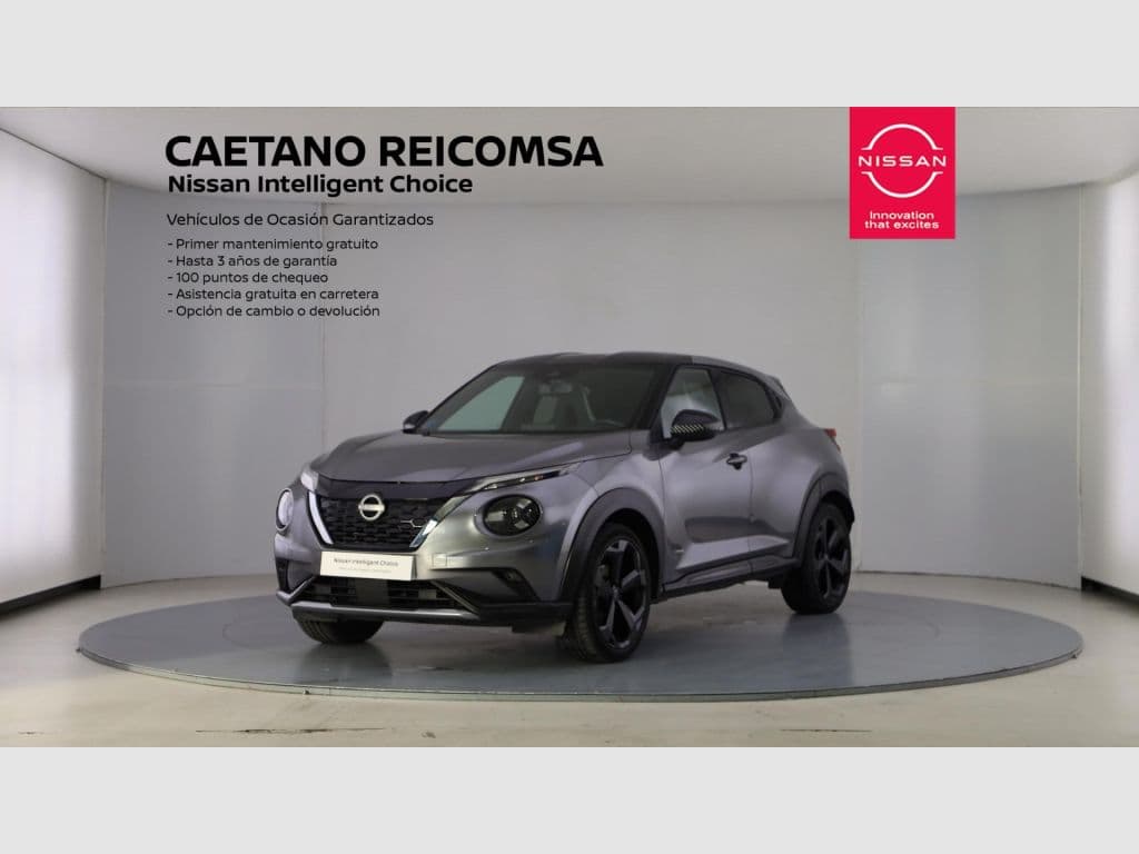 Nissan JUKE 1.6 Hybrid 105kW(145CV) Première Edition, color Skline Grey Metalizado Techo Midnight Black, 2023