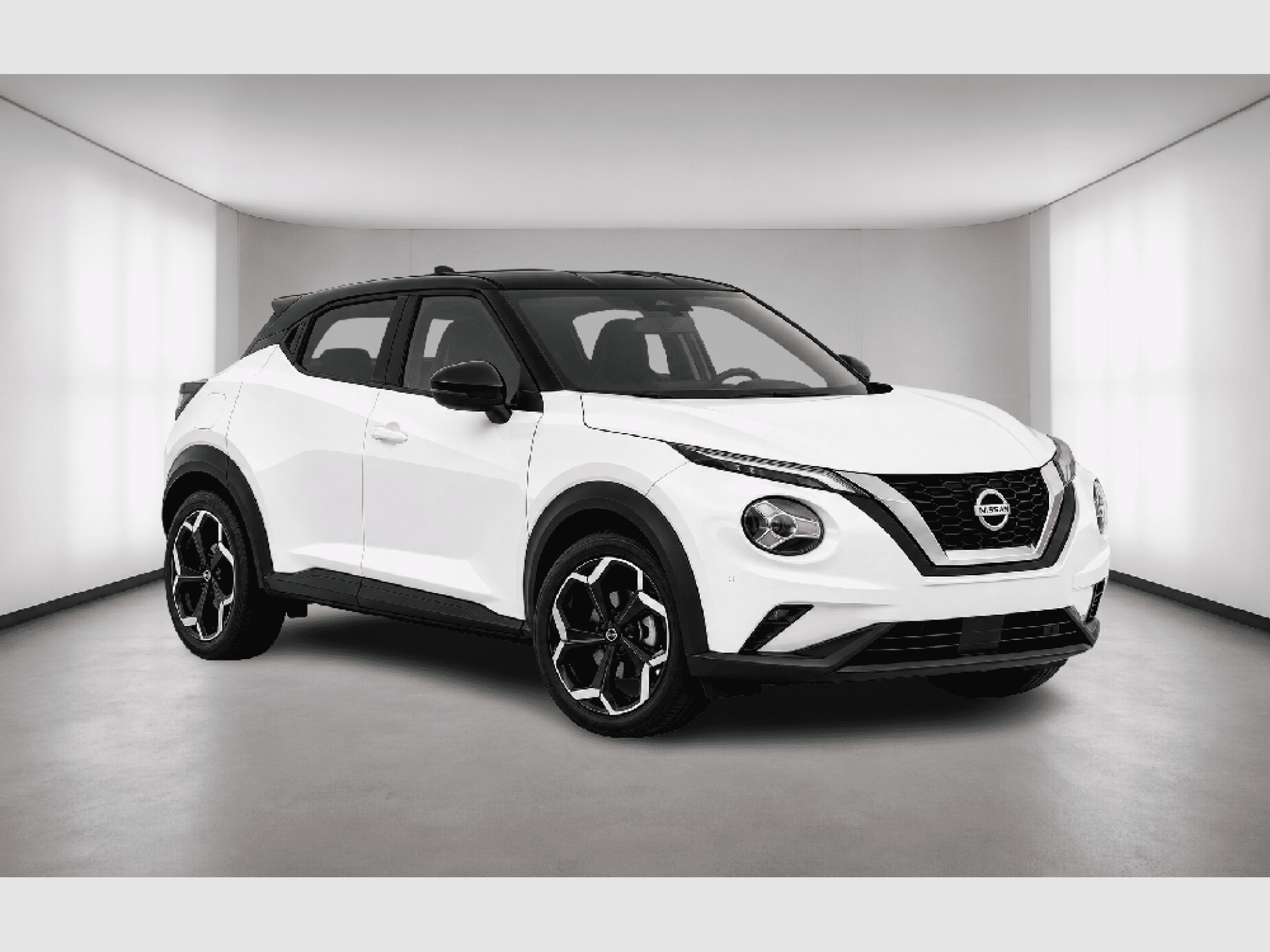 Nissan JUKE 1.6 Hybrid 105kW (145CV) N-Connecta, color Lunar White Metalizado Techo Midnight Black, 2023