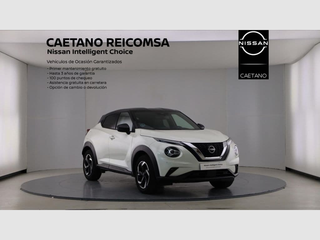 Nissan JUKE DIG-T 84 kW (114 CV) DCT 7V N-Connecta, Lunar White Metalizado Techo Midnight Black, 2023