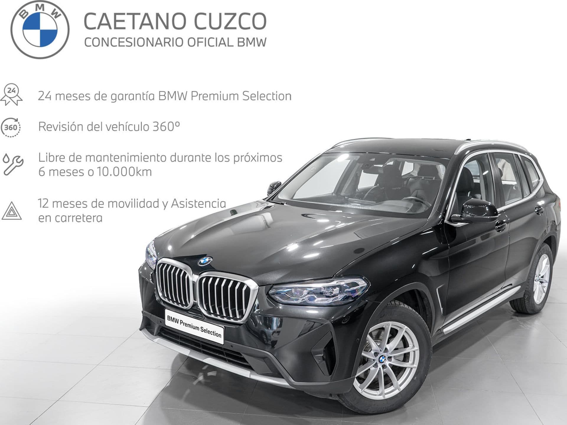 BMW X3 xDrive20d xLine, color Saphirschwarz (metalizado), 2022, foto 1 de 8