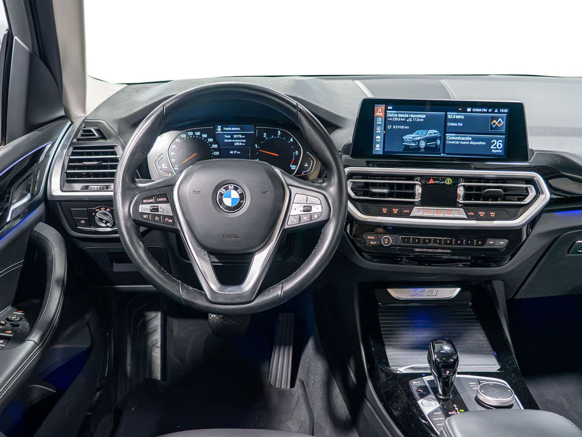 BMW X3 xDrive20d xLine, color Saphirschwarz (metalizado), 2022, foto 7 de 8
