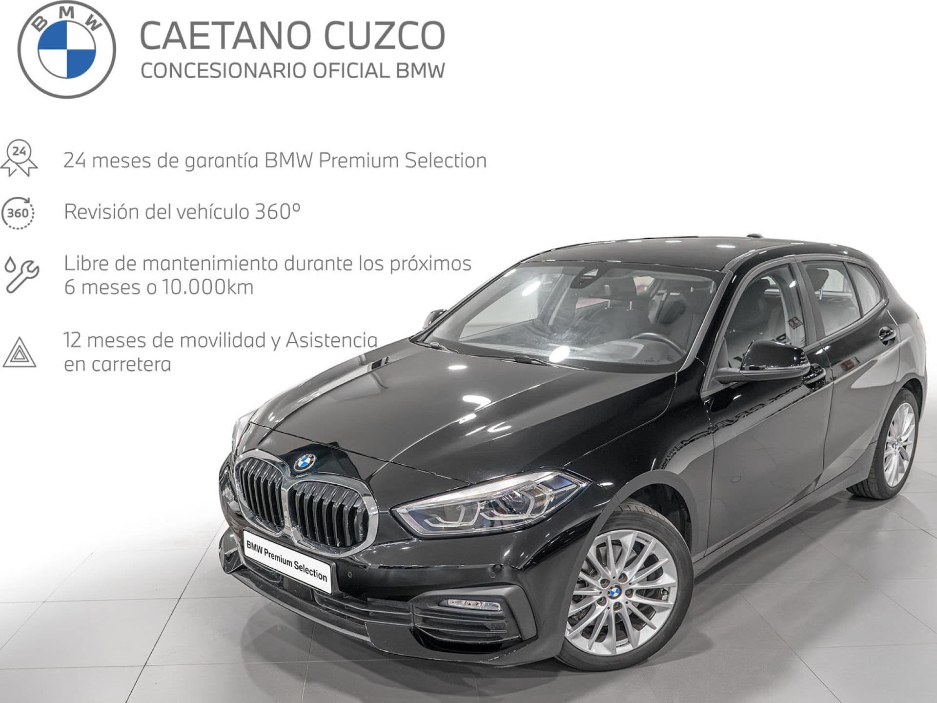 BMW Serie 1 118i, color Pintura sólida Schwarz, 2022