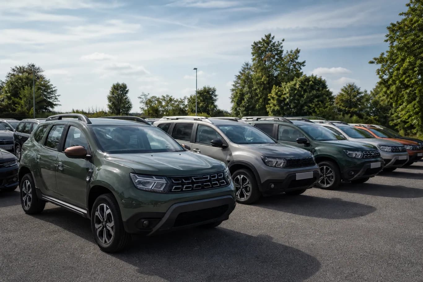 Coches Dacia de segunda mano en la exposición de Caetano Galicia