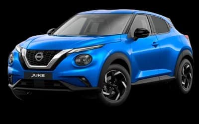 Nissan Juke azul fondo transparente