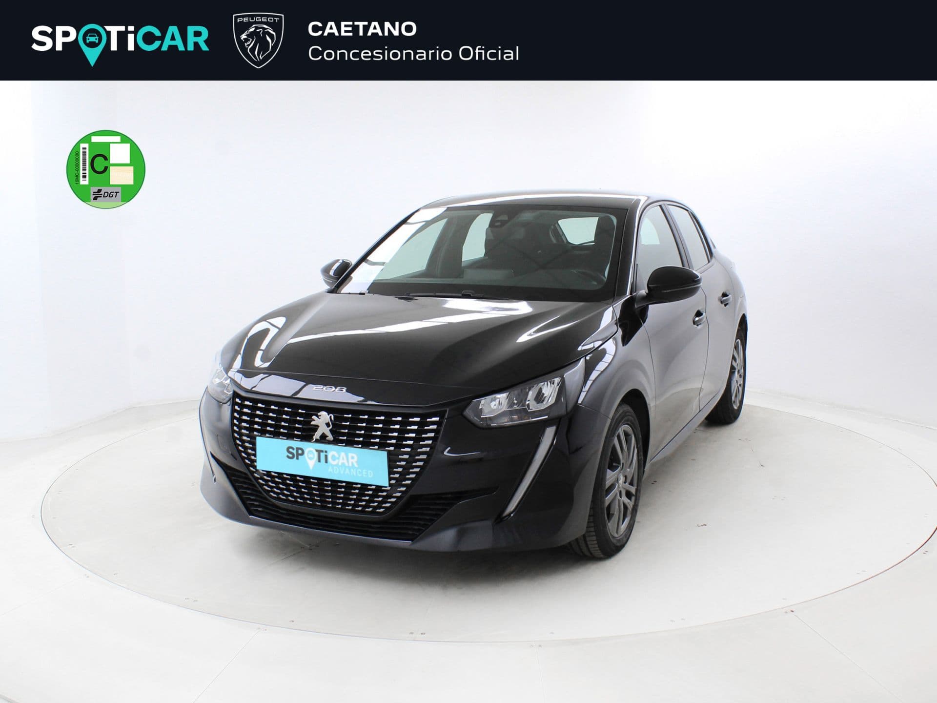 Peugeot 208 PureTech 73kW (100CV) EAT8 Active Pack, color Negro Perla Nera (metalizado), 2021