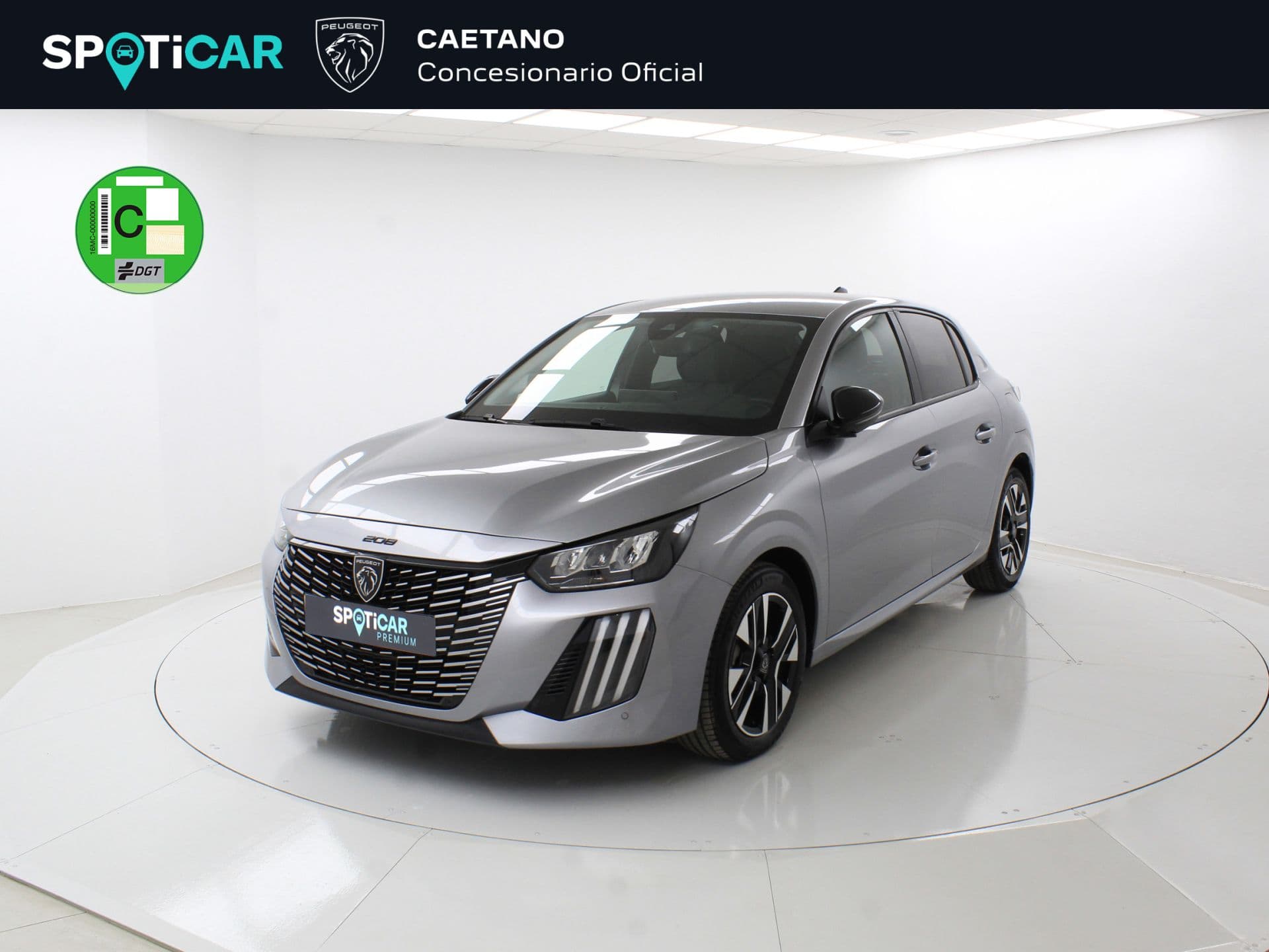 Peugeot 208 Allure Gasolina 100 S&S 6 Vel. MAN, color Gris Artense (metalizado), 2025