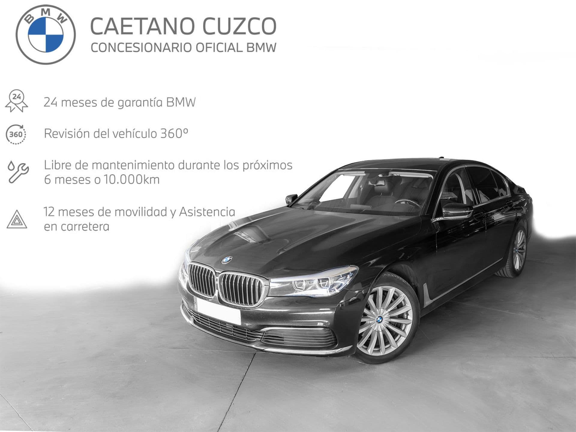 BMW Serie 7 730dA, color Saphirschwarz (metalizado), 2016, foto 1 de 8