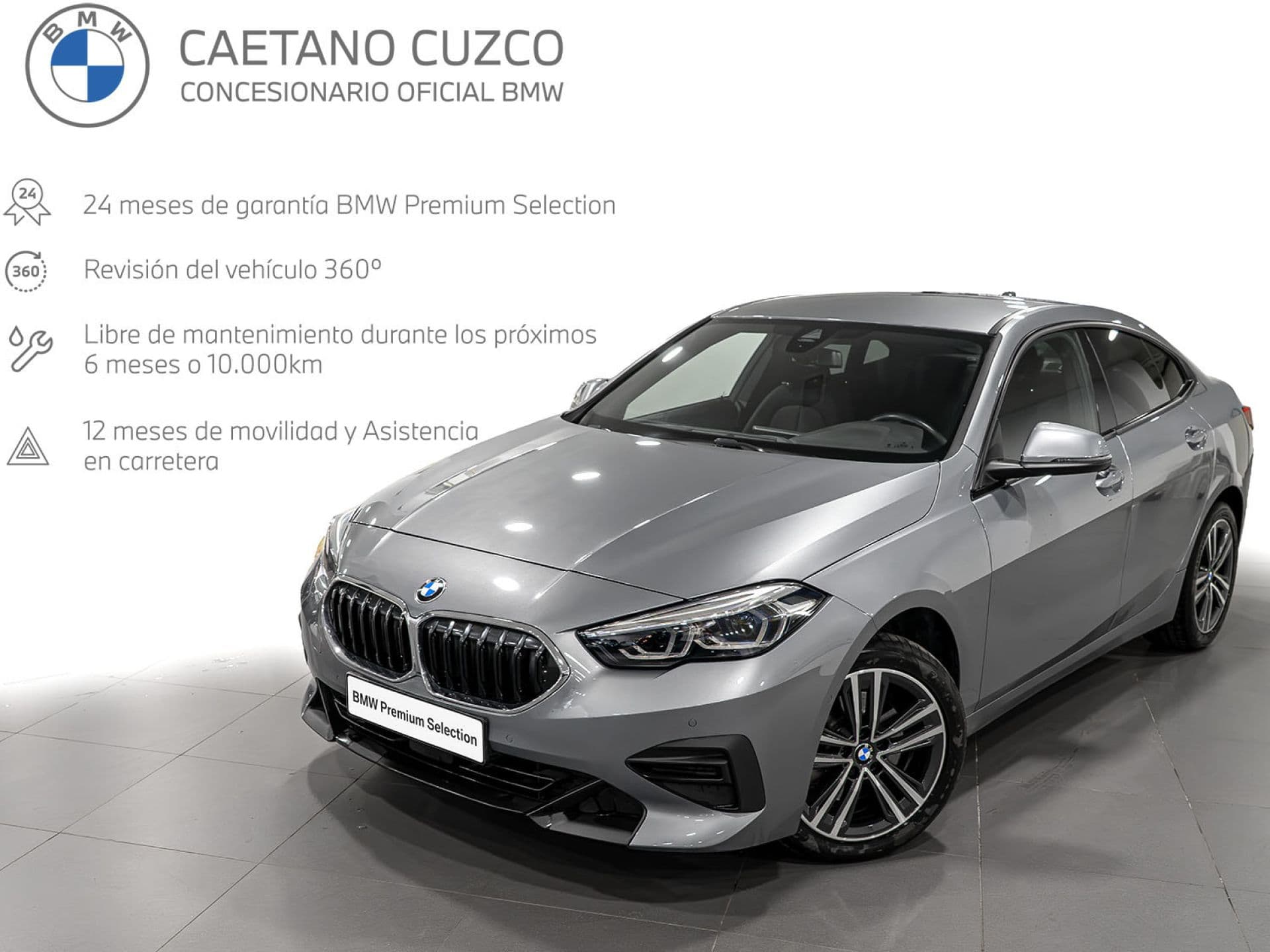 BMW Serie 2 218dA Gran Coupe, color Skyscraper Grey (metalizado), 2022, foto 1 de 8
