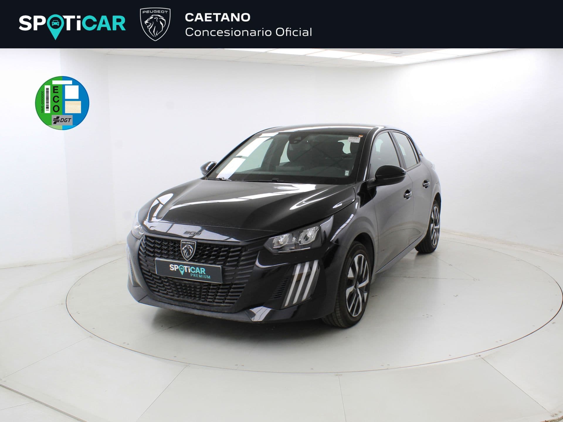 Peugeot 208 Style HYBRID 110 eDCS6, color Negro Perla Nera (metalizado), 2025
