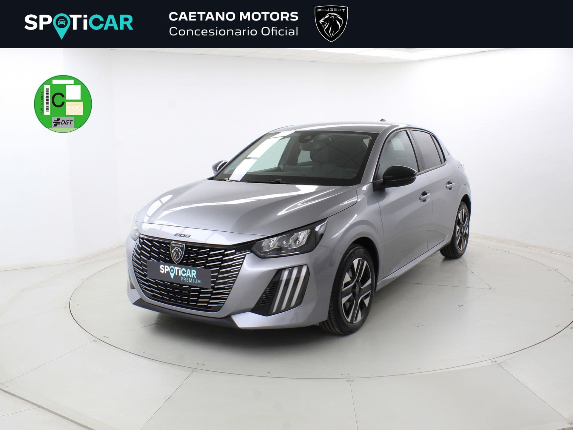 Peugeot 208 Allure Gasolina 100 S&S 6 Vel. MAN, color Gris Artense (metalizado), 2025