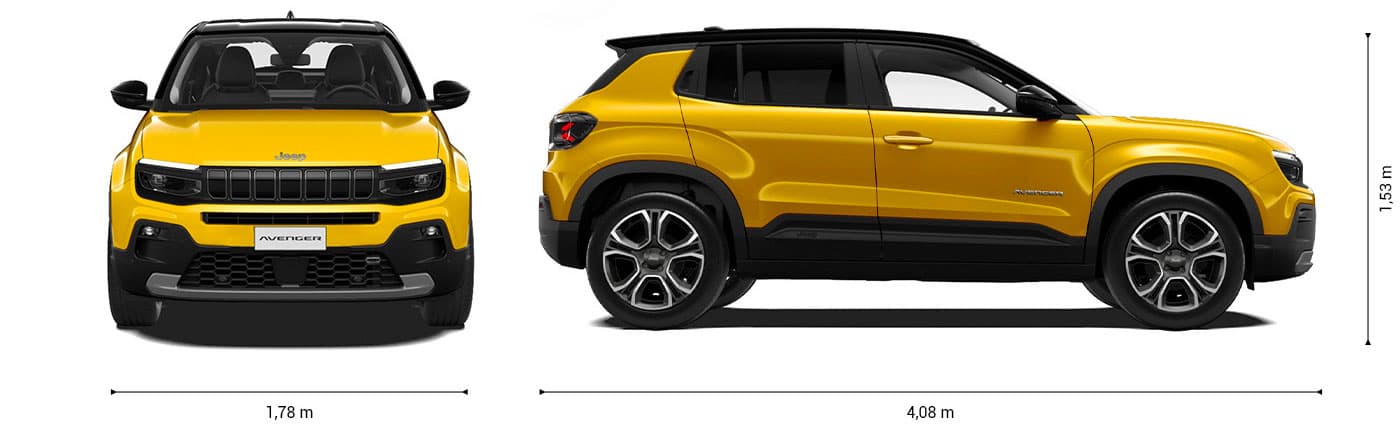 dimensiones jeep avenger