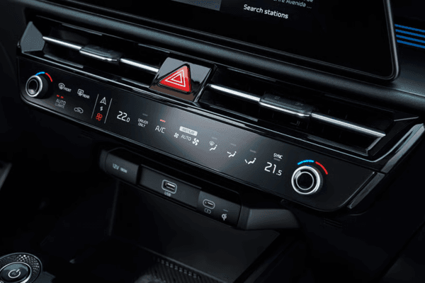 Panel de climatización bizona del Kia e-Niro de ocasión con control táctil