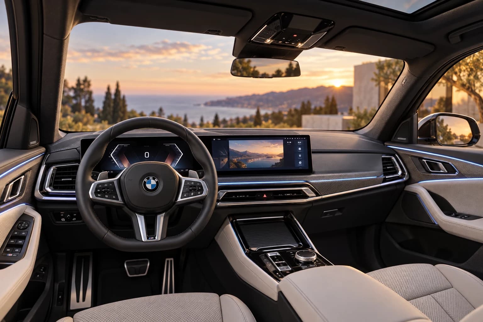 Interior del BMW X3 con la BMW Curved Display