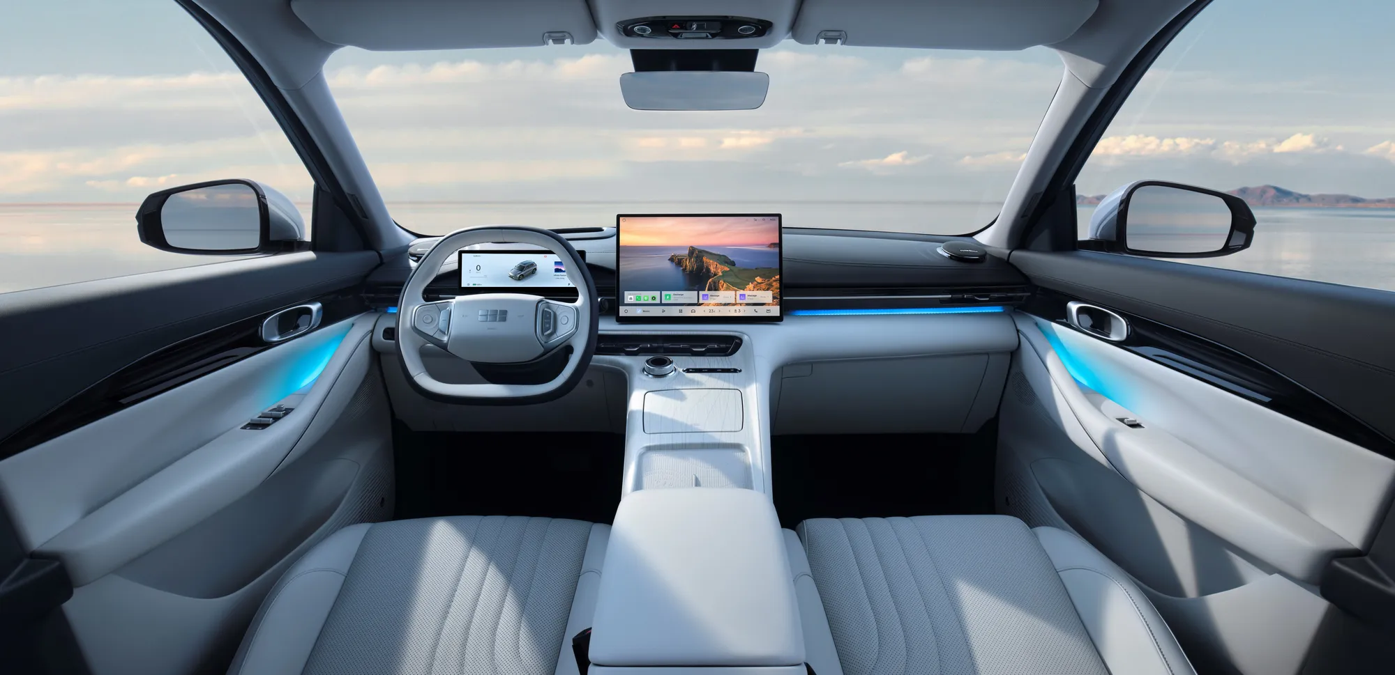 Interior del Geely E5