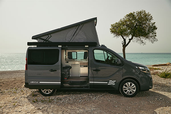 ventus-techo-elevado Nissan Primastar Ventus Camper cama