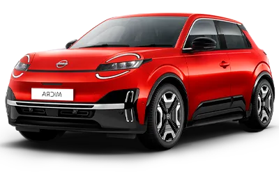 Nissan Micra Model Foto del nissan micra rojo en fondo transparente