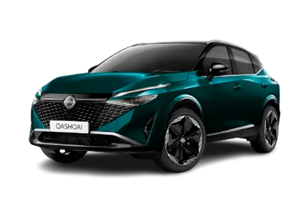 Nissan Qashqai verde Foto del Nissan Qashqai verde con fondo transparente