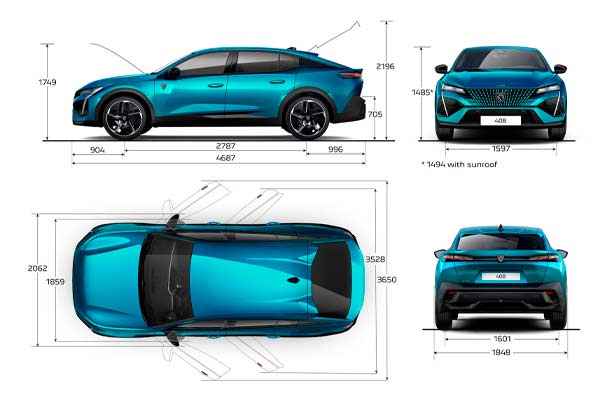 Peugeot 408 Medidas Peugeot 408 Medidas