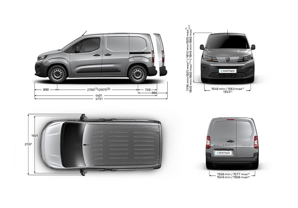 dimensiones-e-partner carga nueva peugeot partner electrica