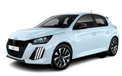 Peugeot 208 Stock VO Foto del Peugeot 208 blanco en fondo transparente