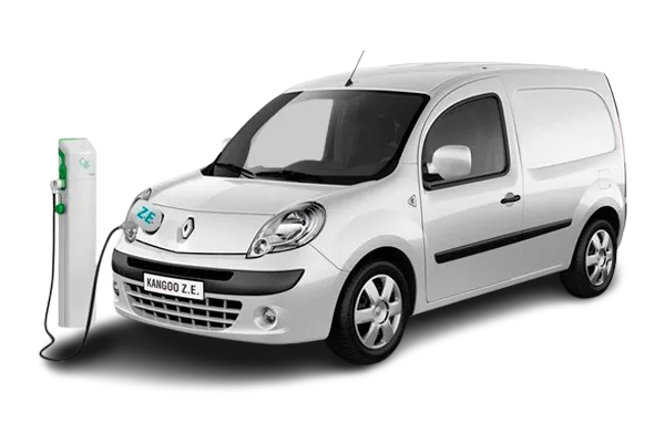 Renault Kangoo ZE Stock VO Foto del Kangoo ZE enchufado recargando batería