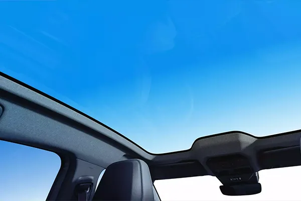 Foto del techo transparente del Renault Rafale