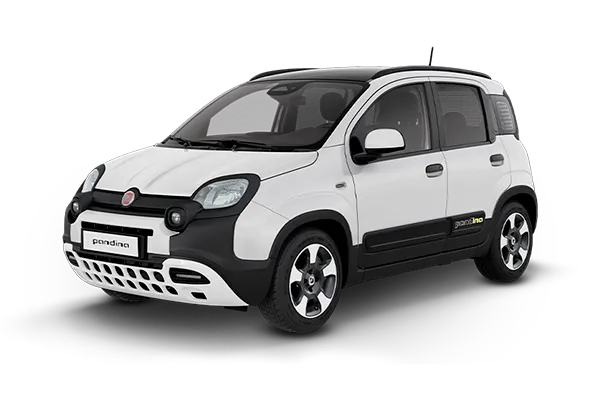 Foto del Fiat Panda Pandina blanco con fondo transparente