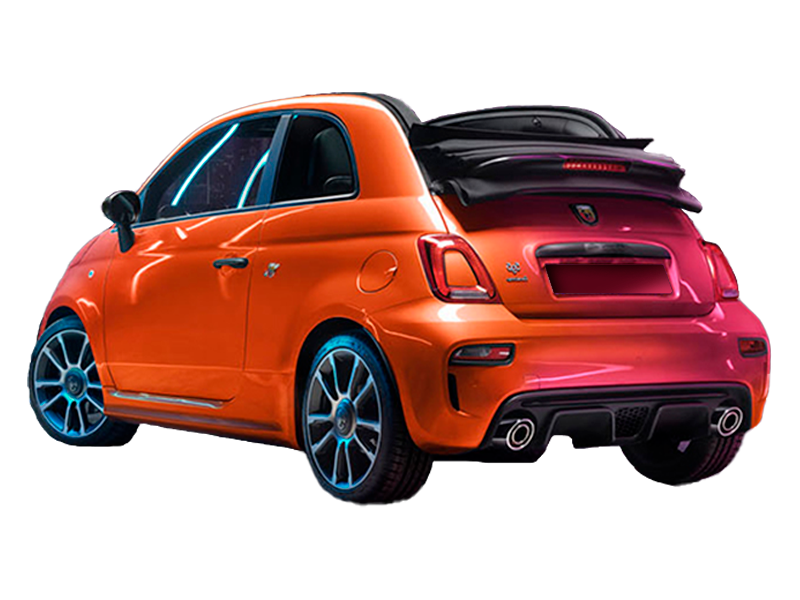 trasera-595-transparente abarth 500 automatic