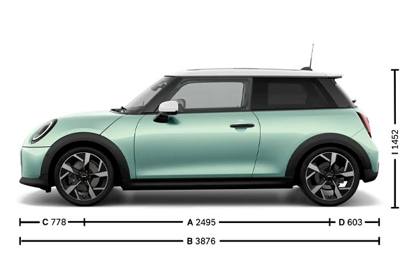 Medidas MINI Cooper 3-p