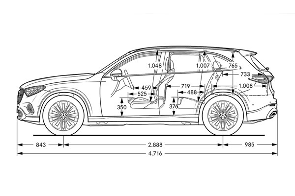 Medidas Mercedes GLC Medidas Mercedes GLC
