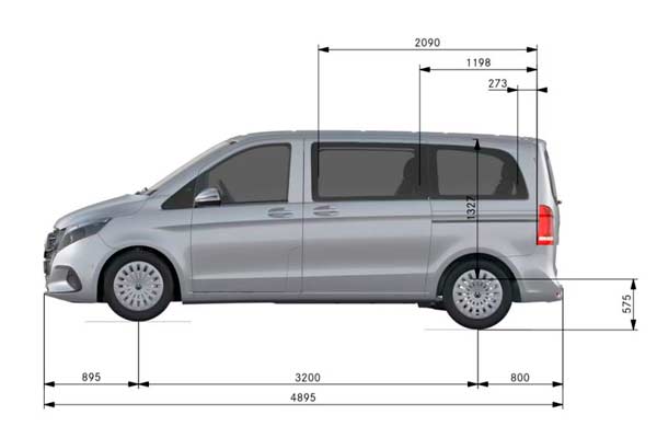 Dimensiones Mercedes Clase V Medidas Mercedes Clase V