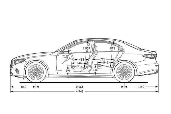 Medidas Mercedes Clase E Berlina Medidas Mercedes Clase E Berlina