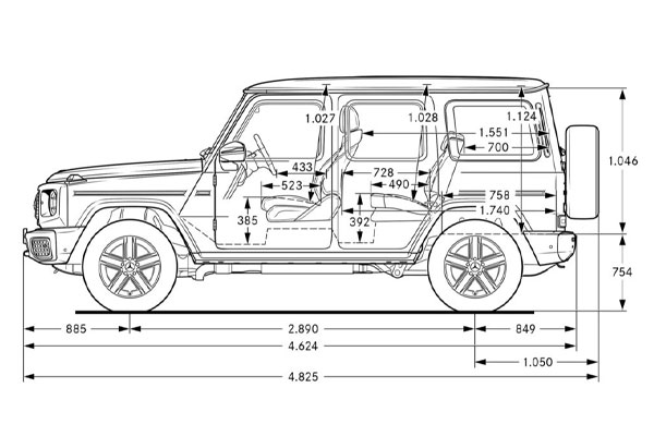 Medidas Mercedes Clase G Medidas Mercedes Clase G