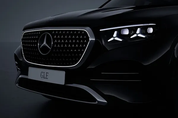 Foto del parachoques frontal del mercedes-benz gle