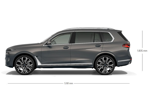 Medidas BMW X7 Medidas BMW X7