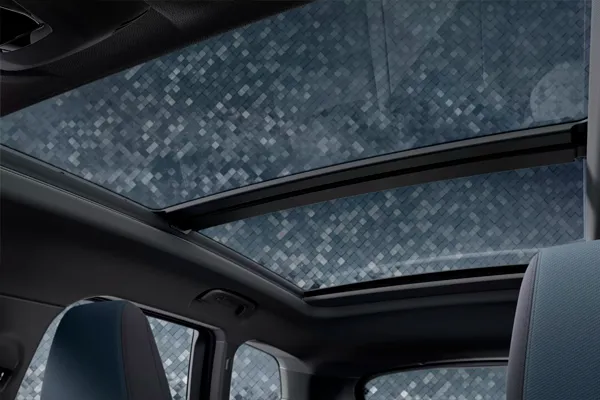 BMW iX1 techo transparente Techo convertible BMW iX1 abierto