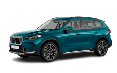 Foto del modelo BMW iX1 en fondo transparente